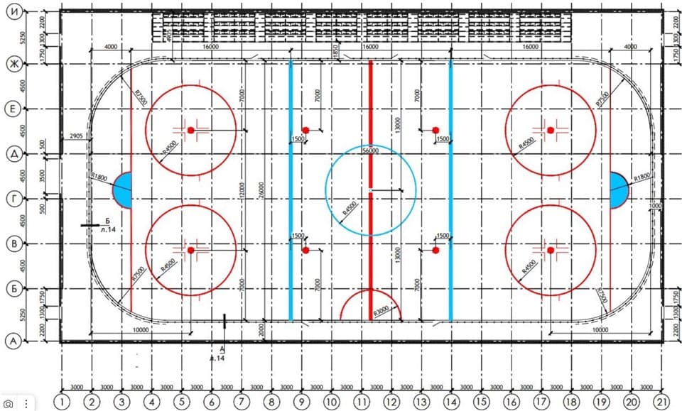 План хоккейного поля