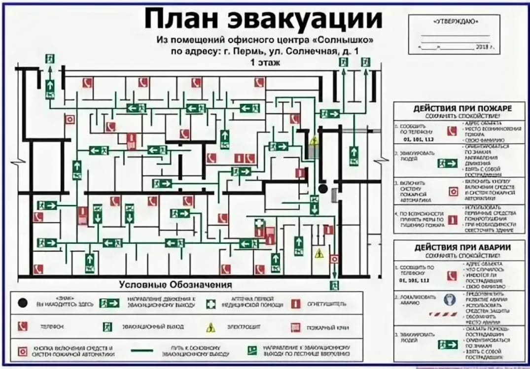 План эвакуации пермь